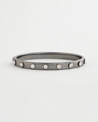 Chico's - Hematite Rhinestone Tone Bangle