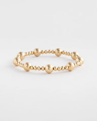 Chico's - Gold-tone Medium Bead Stretch Bracelet