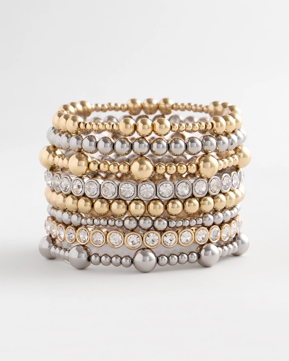 Chico's - Gold-tone Small Bead Stretch Bracelet