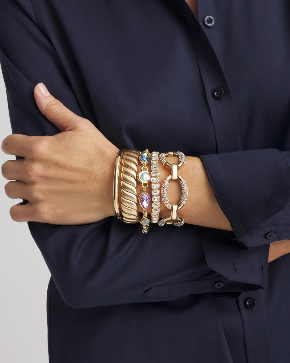 Chico's - Matte Twist Stretch Bracelet