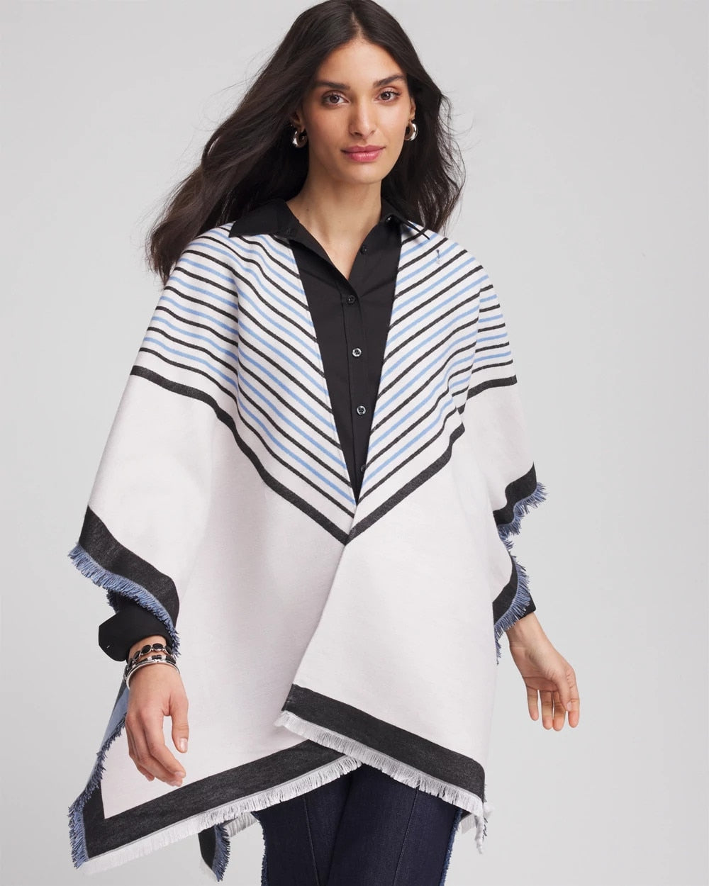 Chico's - Woven Reversible Ruana
