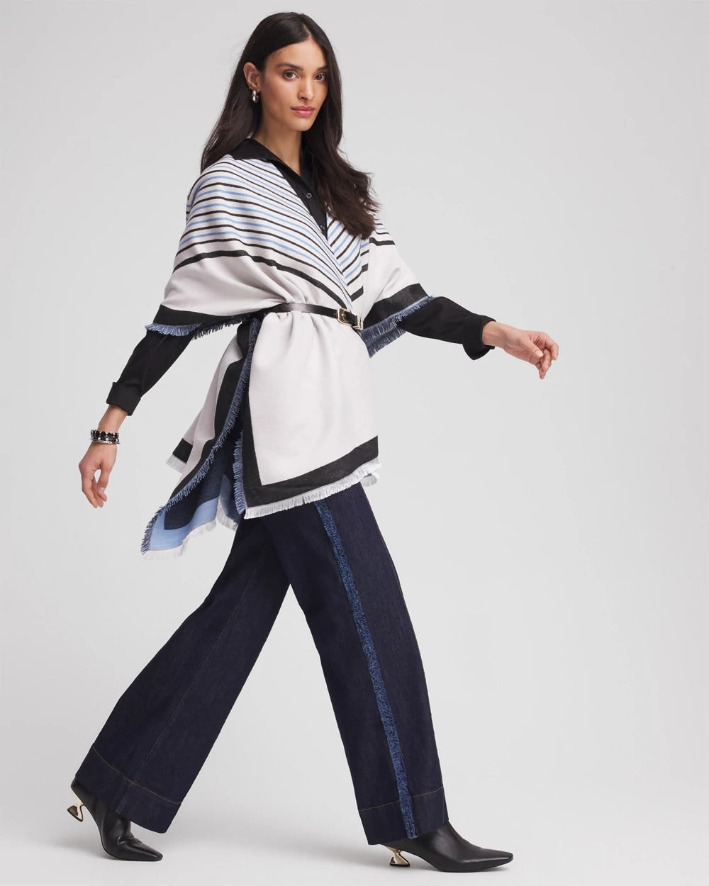 Chico's - Woven Reversible Ruana