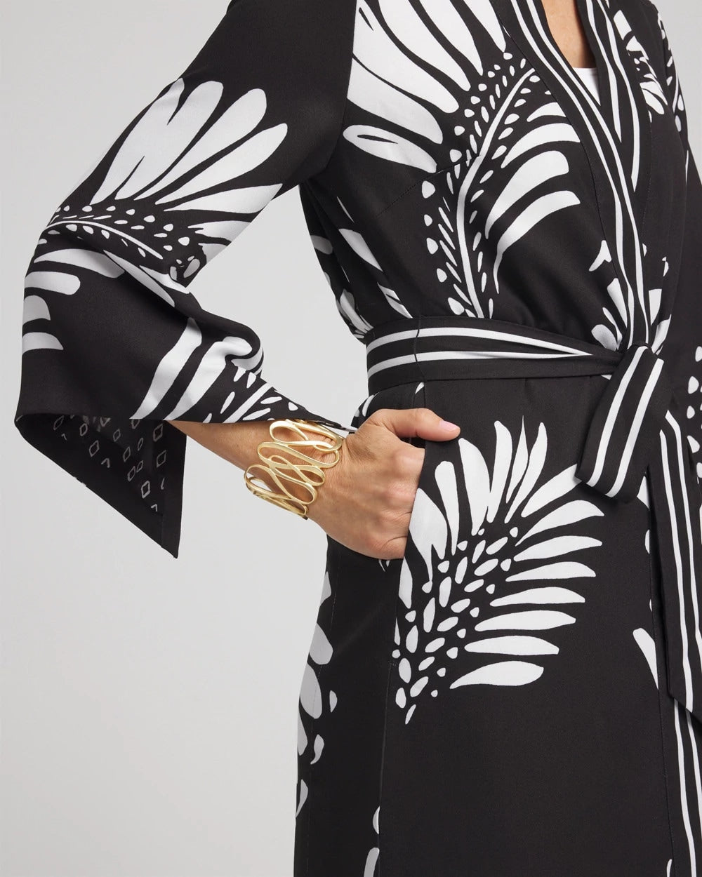 Chico's - Tie-Front Long Kimono
