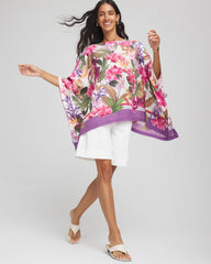 Chico's - Floral-Print Poncho
