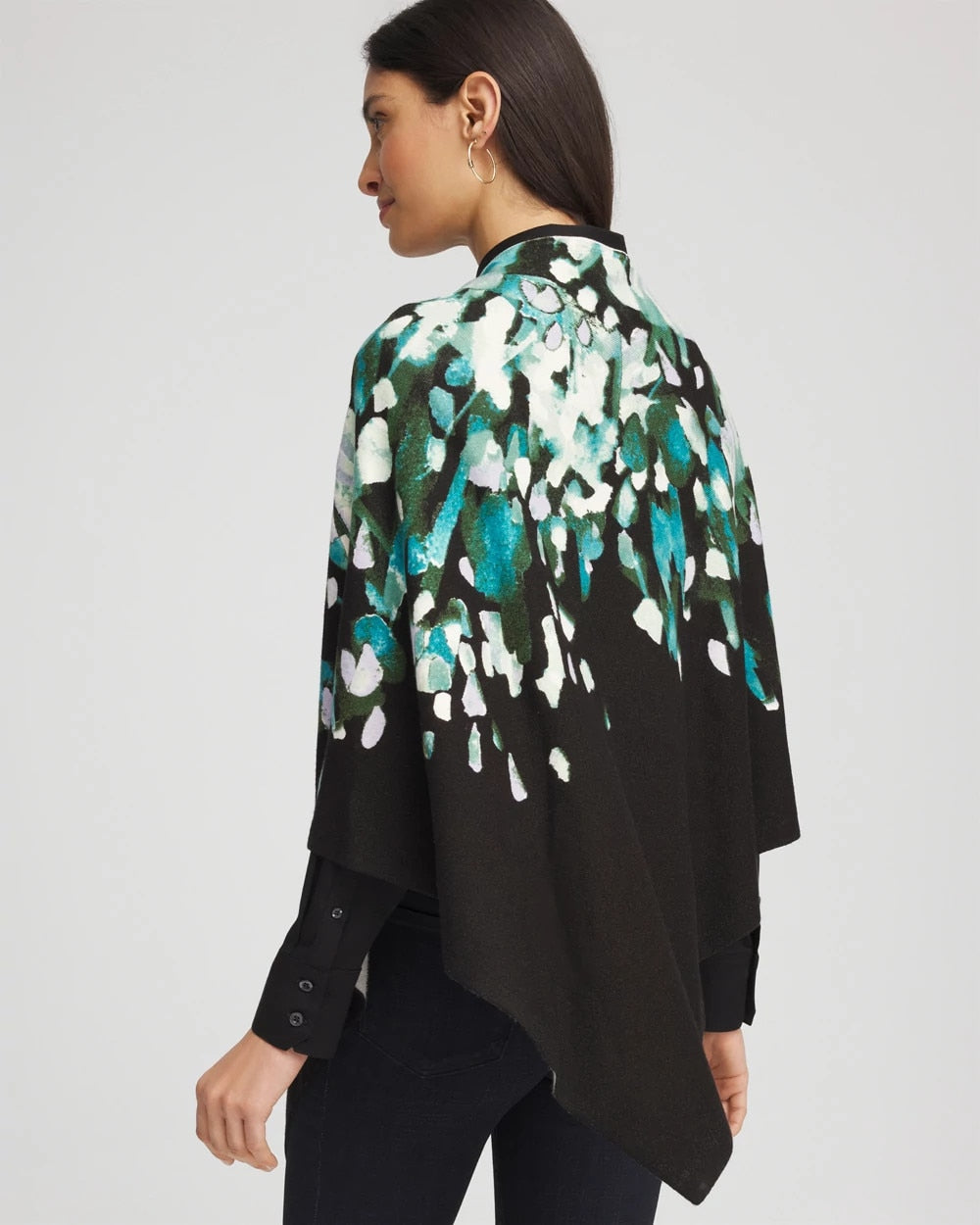 Chico's - Convertible Knit Boatneck Poncho