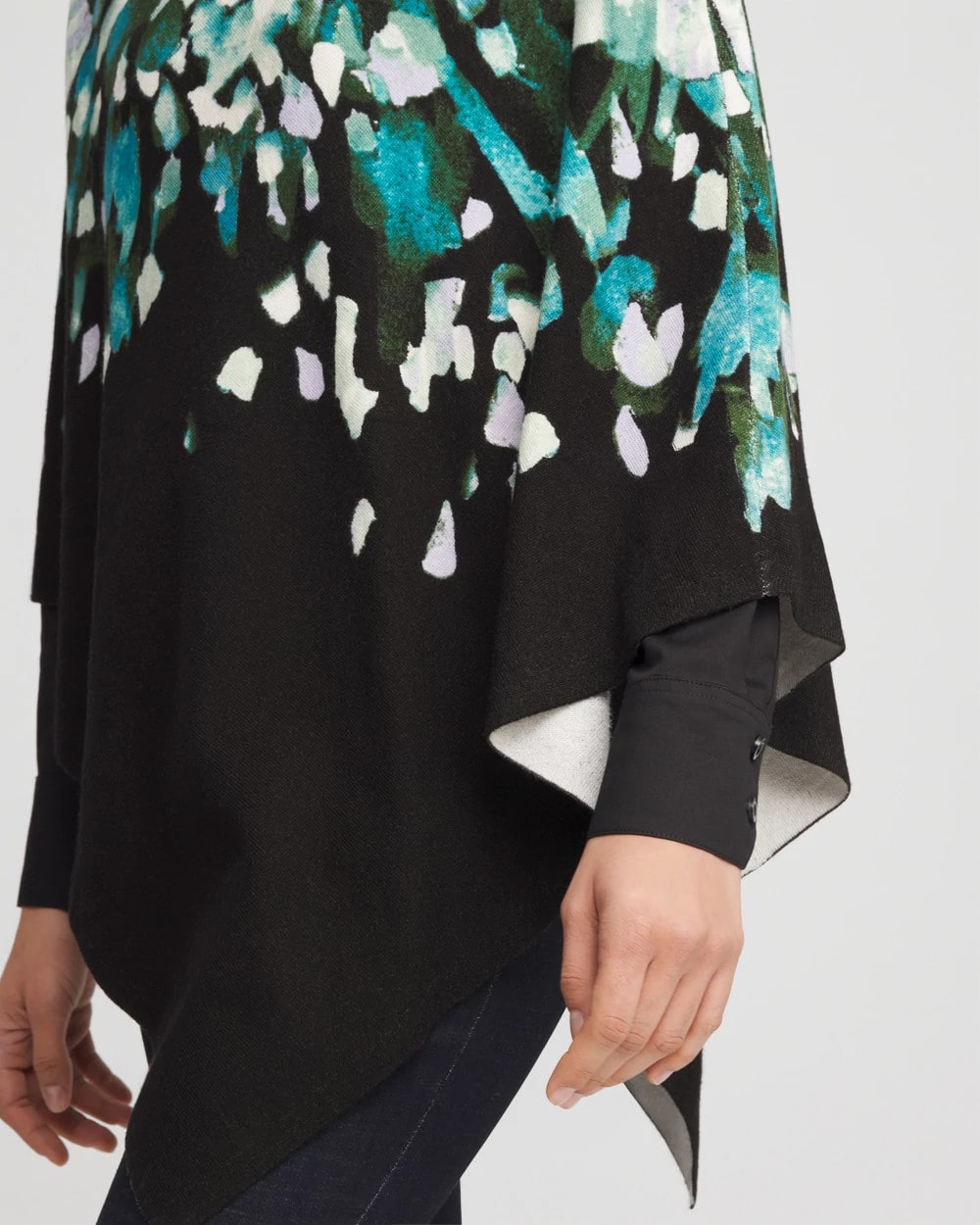 Chico's - Convertible Knit Boatneck Poncho