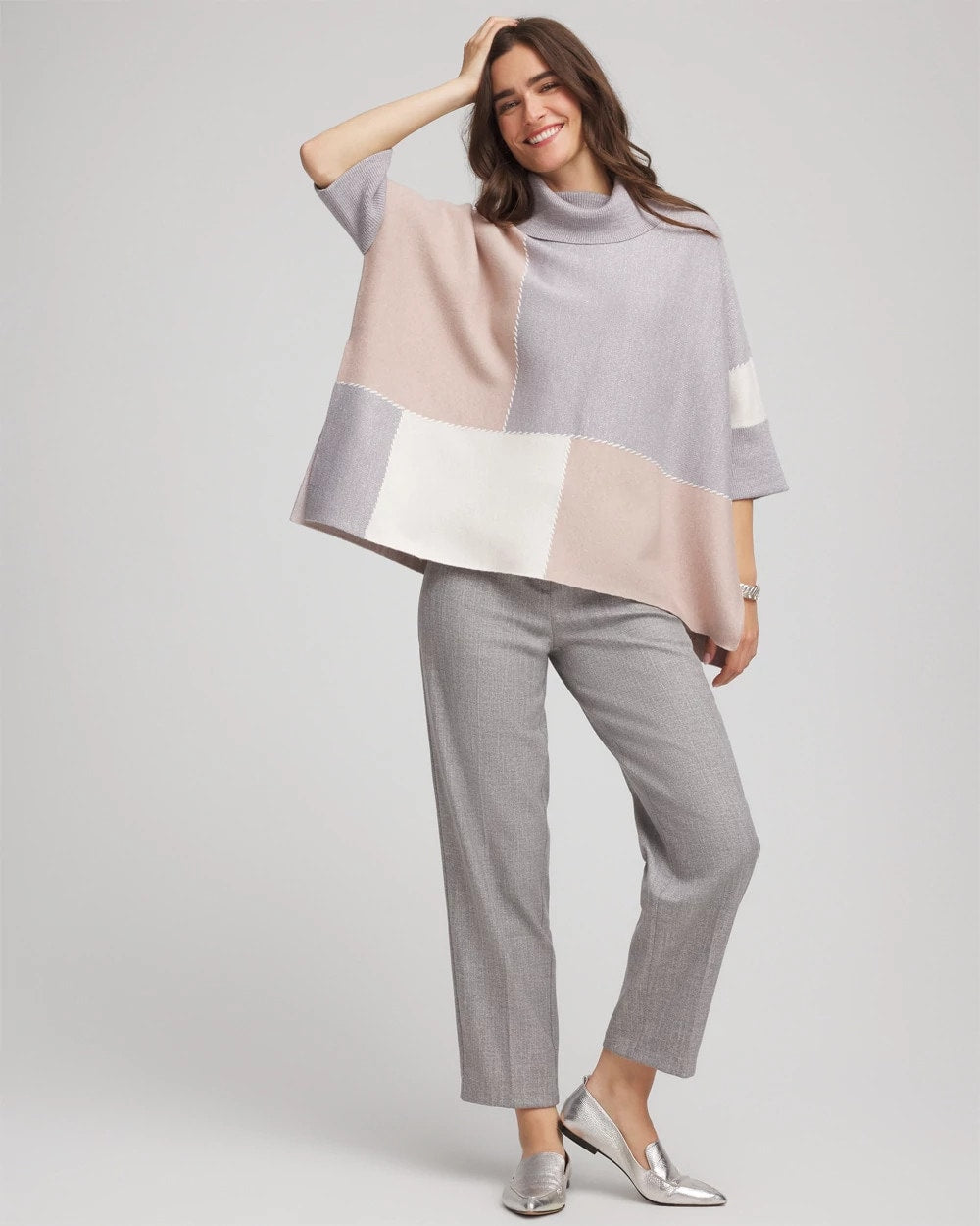 Chico's - Quilted Chic Cowlneck Poncho