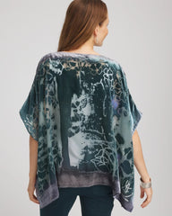Chico's - Velvet Burnout Passion Poncho
