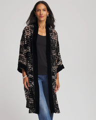 Chico's - Art Deco Burnout Kimono