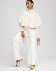 Chico's - Faux Fur Funnelneck Capelet