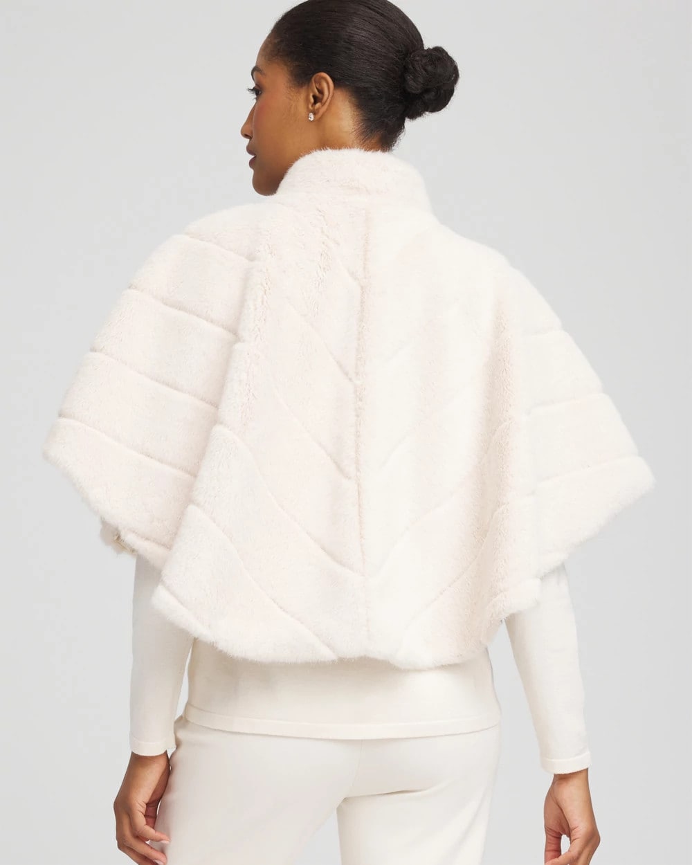 Chico's - Faux Fur Funnelneck Capelet