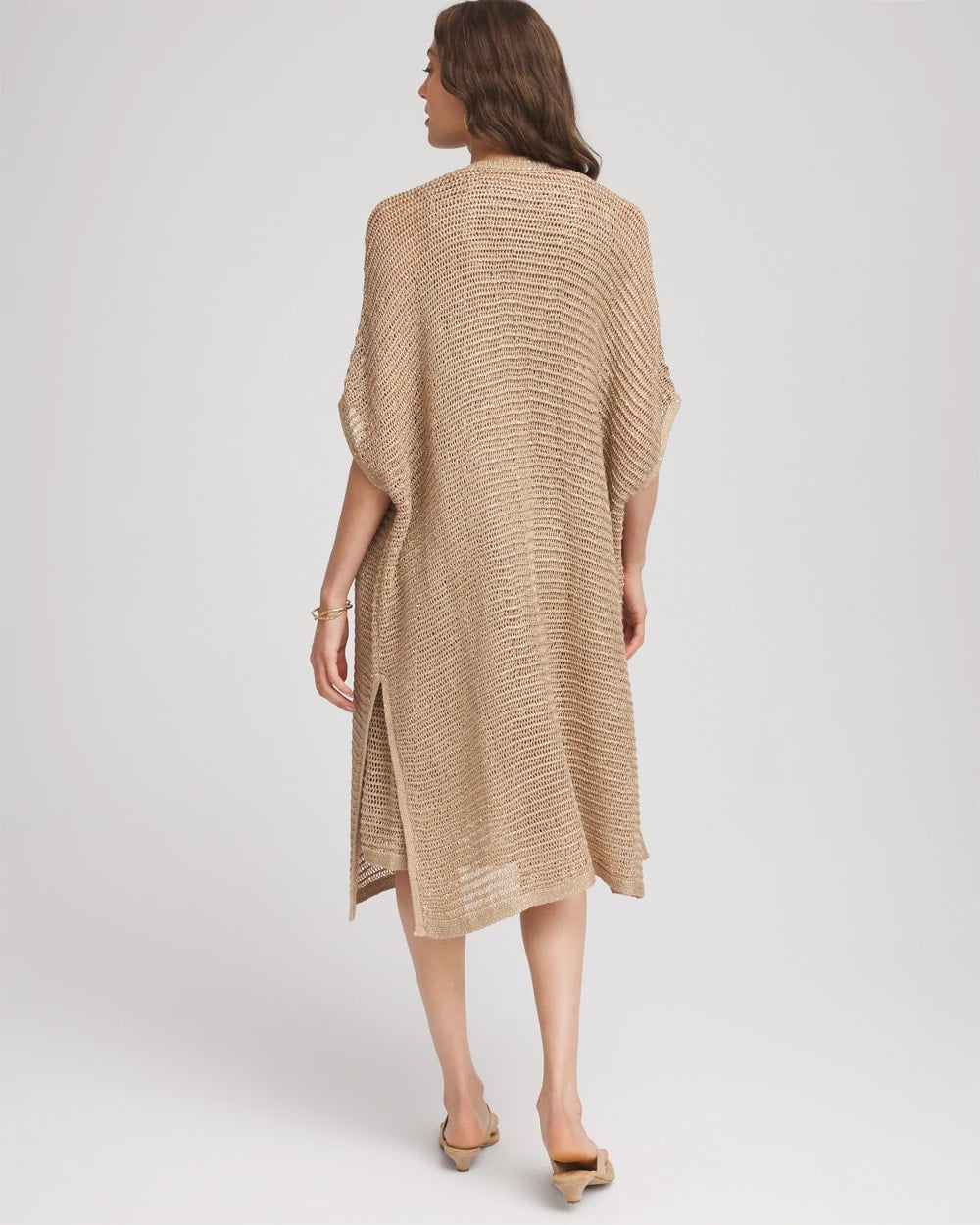 Chico's - Crochet-Knit Sequins Ruana
