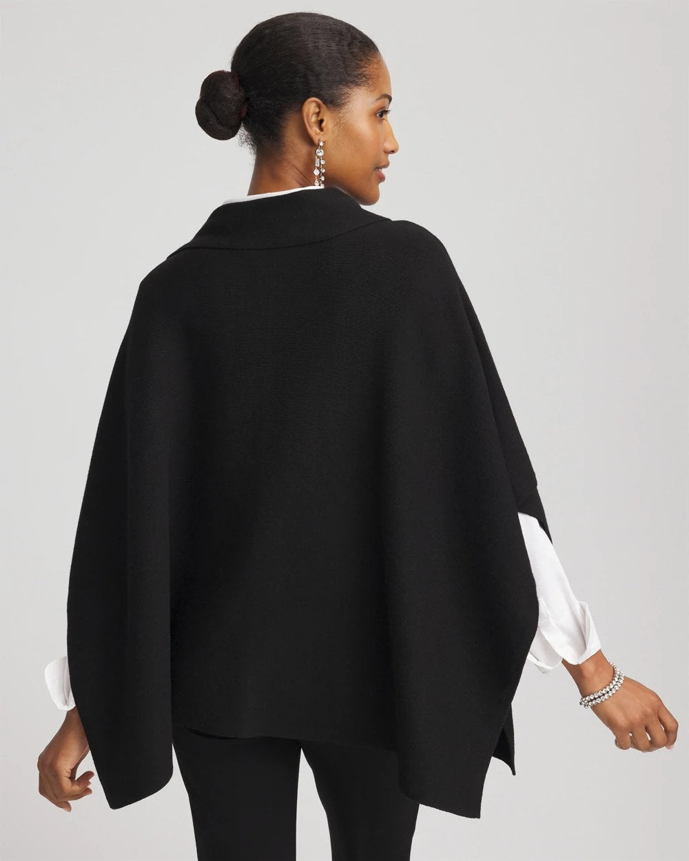 Chico's - Embellished Bow Poncho