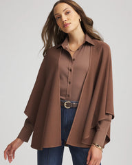 Chico's - Crepe Open-Front Ruana