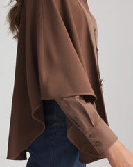 Chico's - Crepe Open-Front Ruana