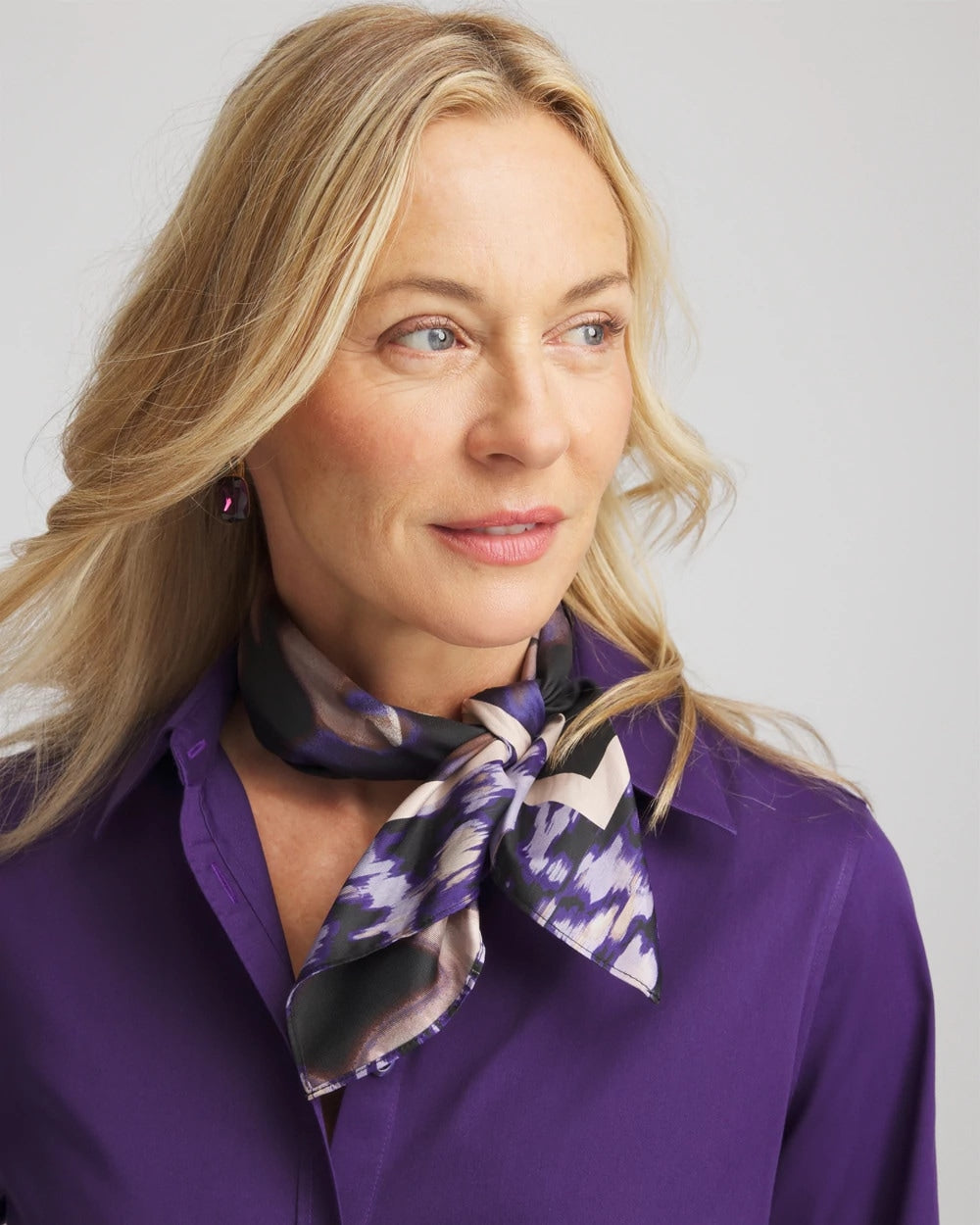 Chico's - Fjord Flora Square Neckerchief Scarf