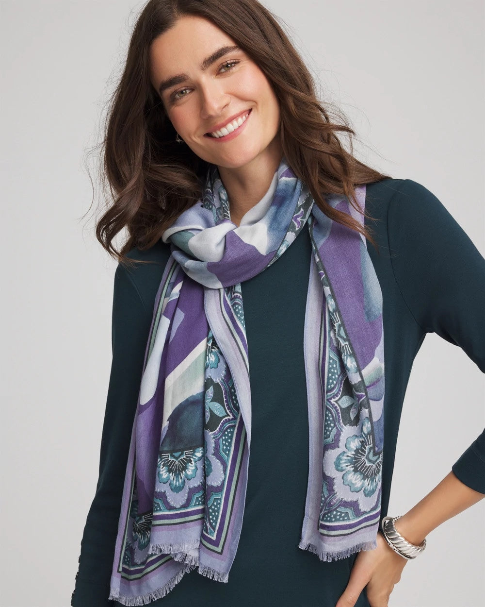Chico's - Artist Garden Oblong Scarf