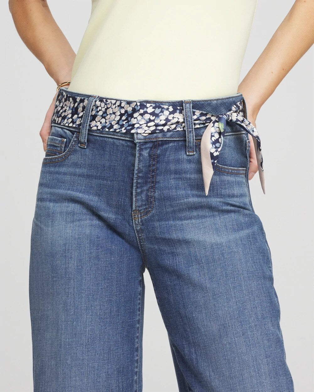 Chico's - Printed Woven Skinny Scarf