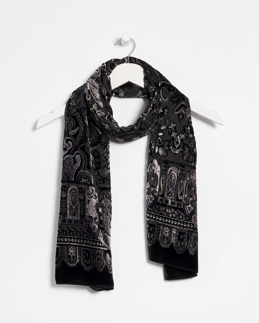 Chico's - Velvet Burnout Oblong Scarf