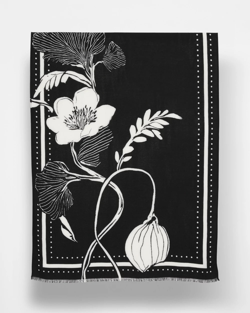 Chico's - Floral Woven Oblong Scarf