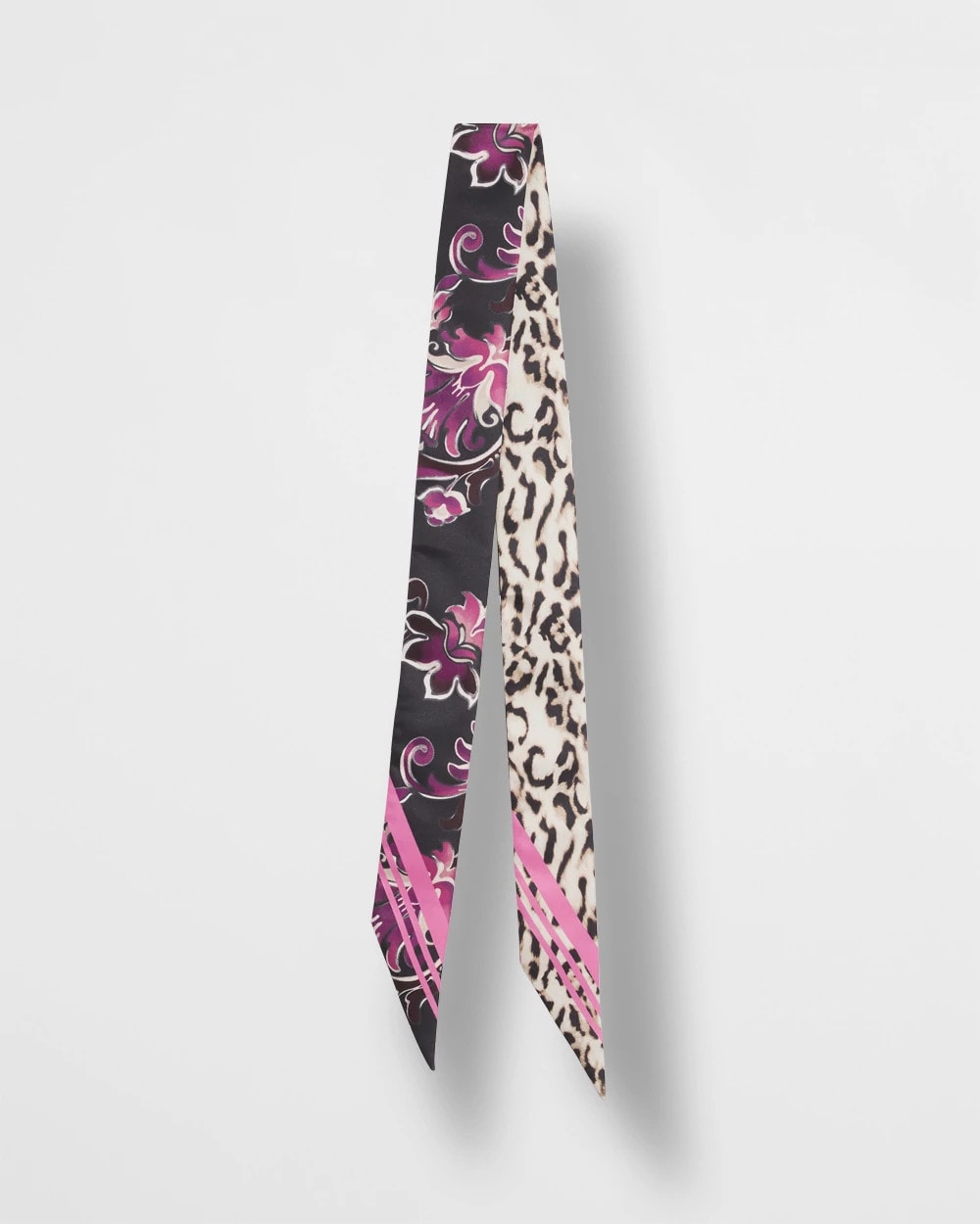 Chico's - Floral Animal Print Skinny Scarf