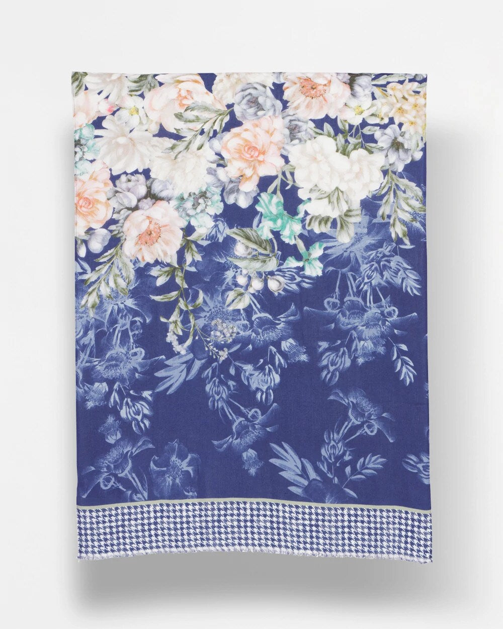 Chico's - Colorblock Floral-Print Oblong Scarf