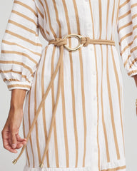 Chico's - Neutral Goldtone Rope Belt