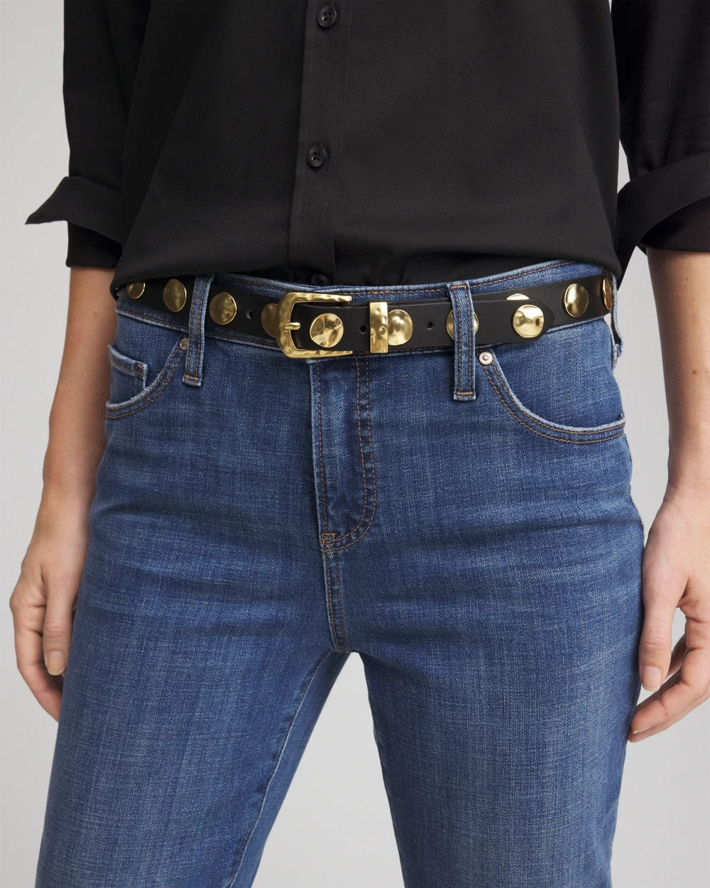 Chico's - Studded Faux Leather Trouser Belt