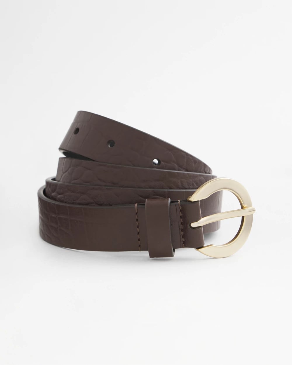 Chico's - Crocodile Motif Trouser Belt