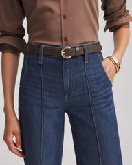 Chico's - Crocodile Motif Trouser Belt