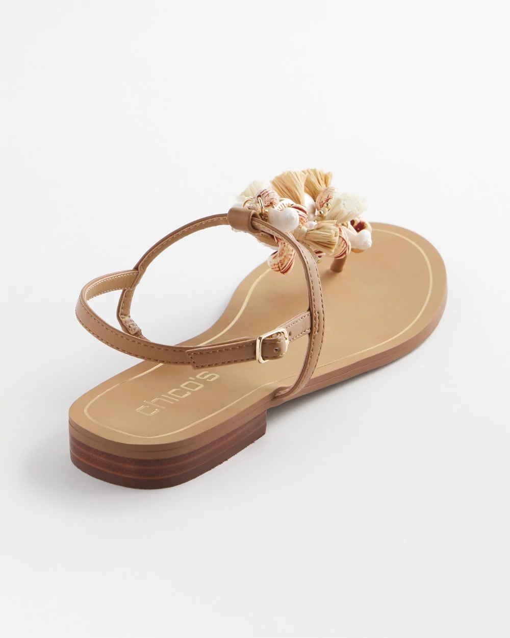 Chico's - Beach Seashell T-Strap Sandals