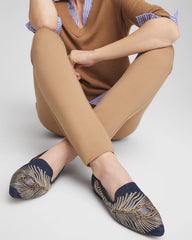 Chico's - Peacock Embroidered Flats