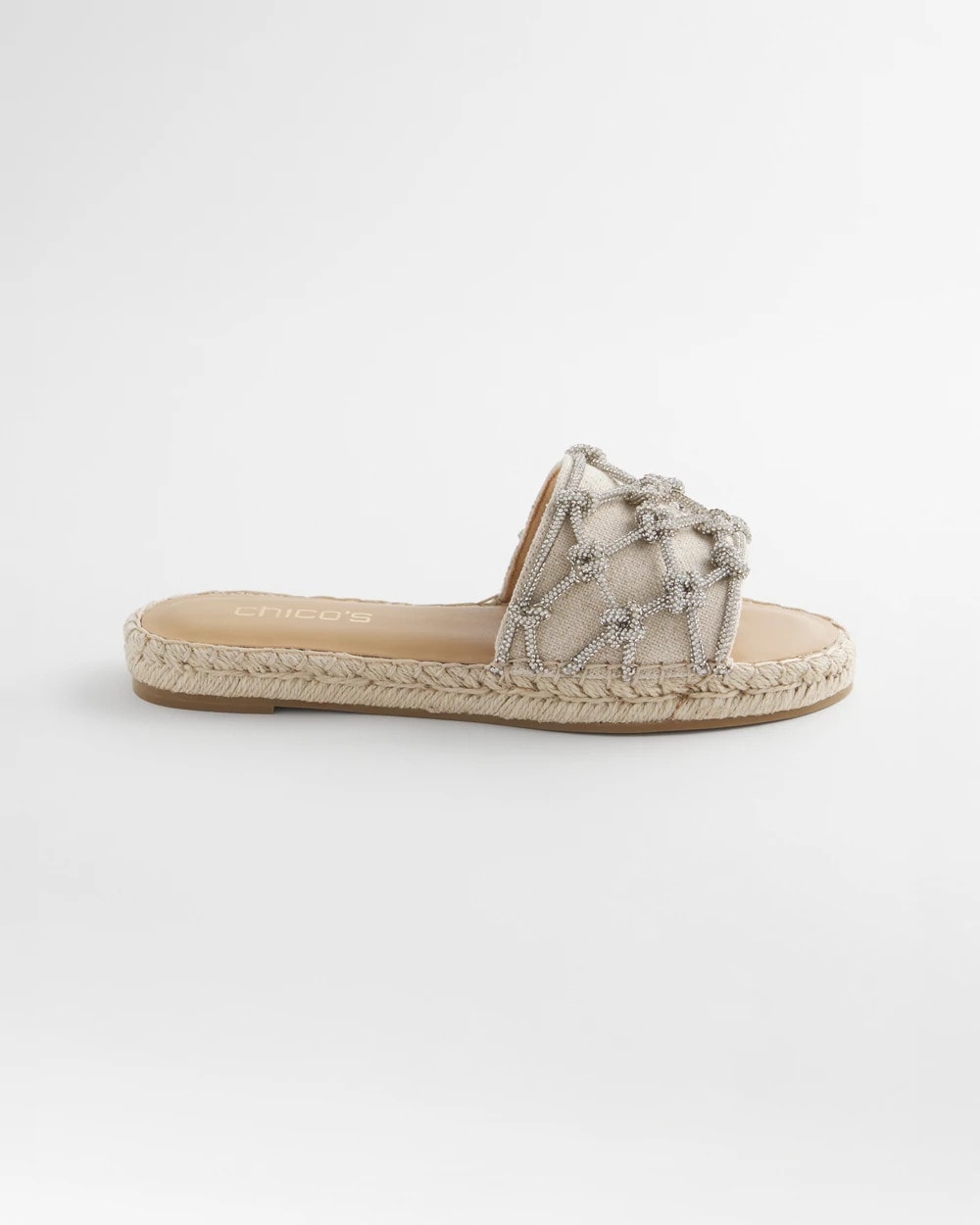 Chico's - Linen Knotted Espadrille Slides