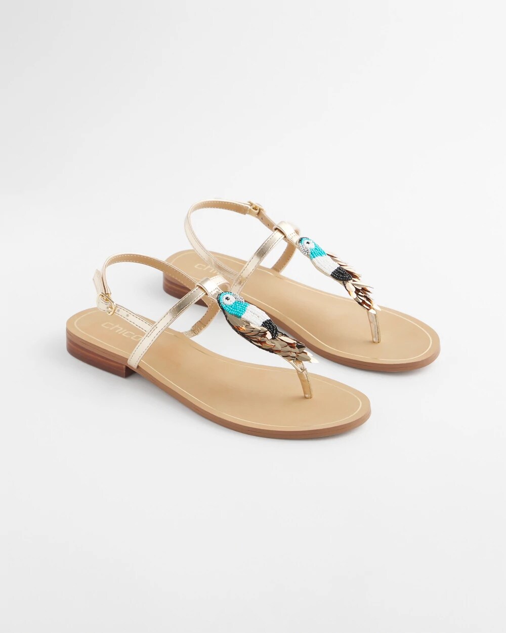 Chico's - Beach Parrot T-Strap Sandals