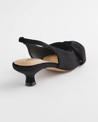 Chico's - Charm Velvet Bow Kitten Heels