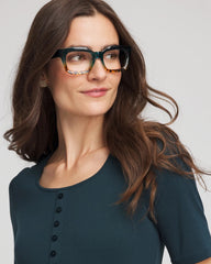 Chico's - Blue Tortoise Crystal Fade Readers