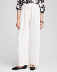 Chico's - Petite Crepe Pleated Relaxed Pants
