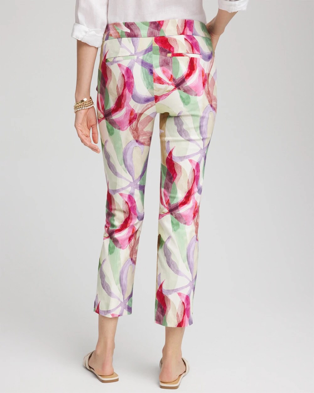 Chico's - Petite Brigitte™ Slub Slim Cropped Pants