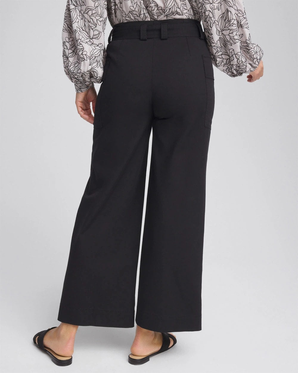 Chico's - Petite Belted Twill Utility Cropped Pants