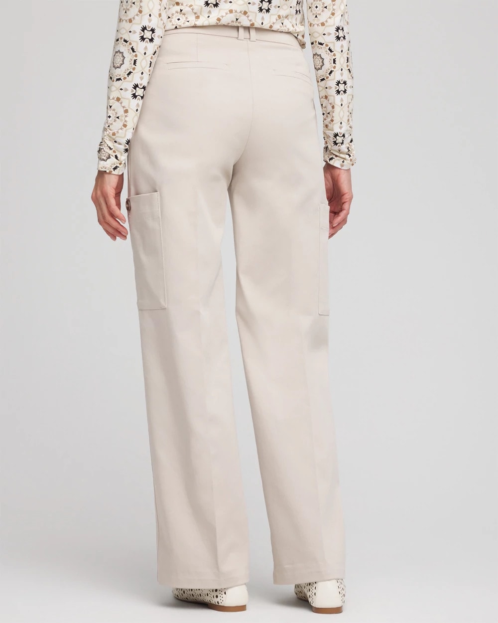 Chico's - Petite Sateen Cargo Pants