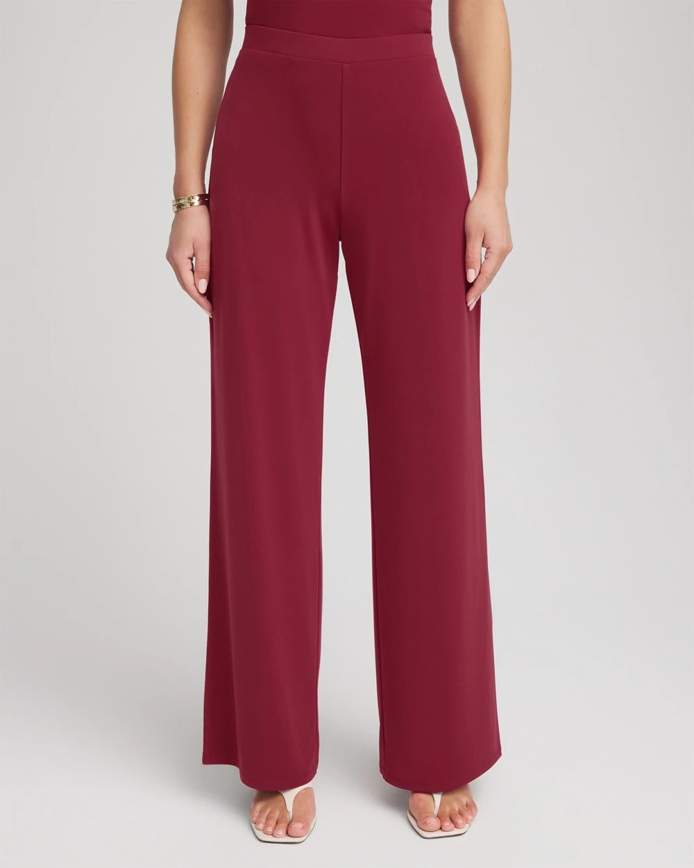 Chico's - Petite Travelers™ Knit Wide-Leg Pants