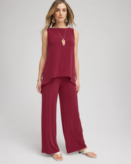 Chico's - Petite Travelers™ Knit Wide-Leg Pants