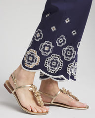 Chico's - Petite Brigitte™ 180 Embroidered Wide-Leg Cropped Pants