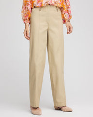 Chico's - Petite Canvas Cargo Wide-Leg Pants