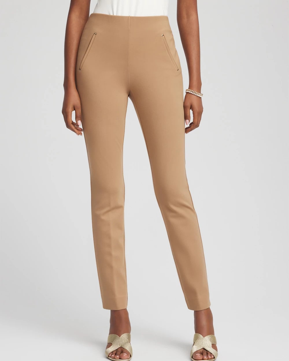 Chico's - Petite Juliet Slim Trim Detail Ankle Pants