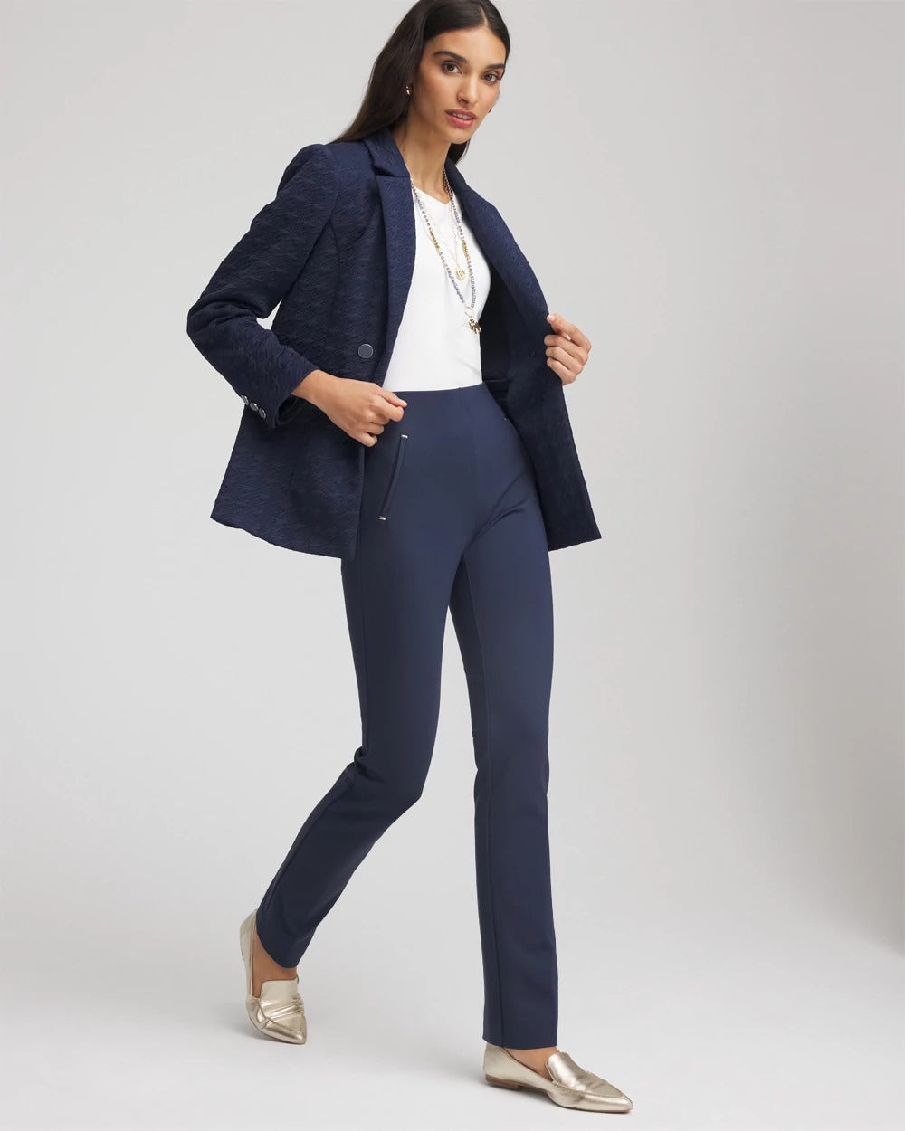 Chico's - Petite Juliet Slim Trim Detail Pants