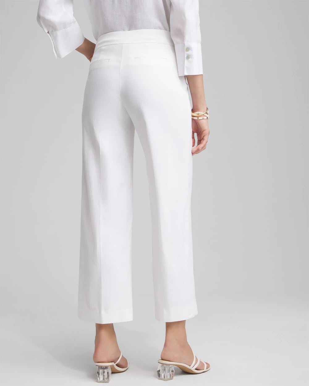 Chico's - Petite Brigitte Wide Leg Cropped Pants