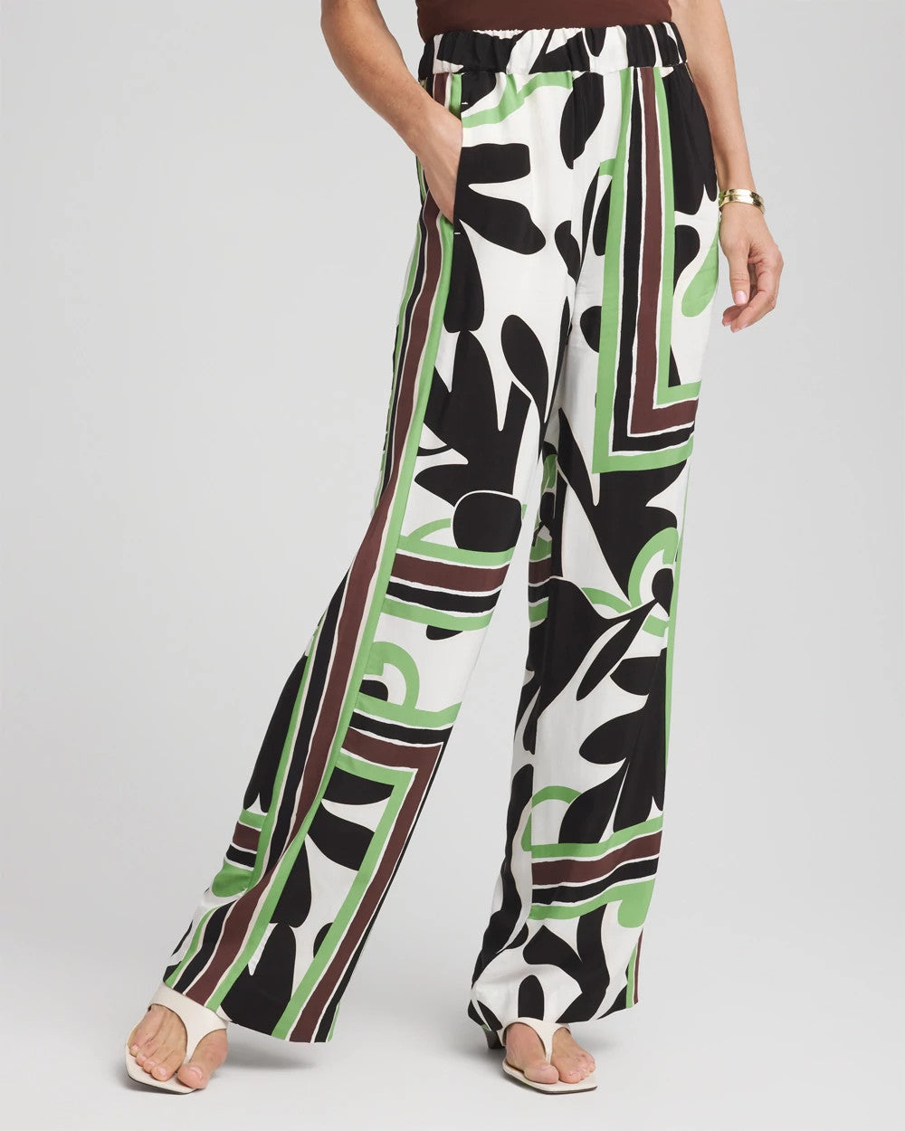 Chico's - Petite Printed Silky Soft Pants