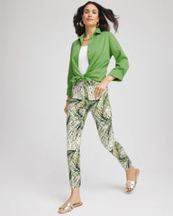 Chico's - Petite Brigitte™ Slim Ankle Palm-Print Pants
