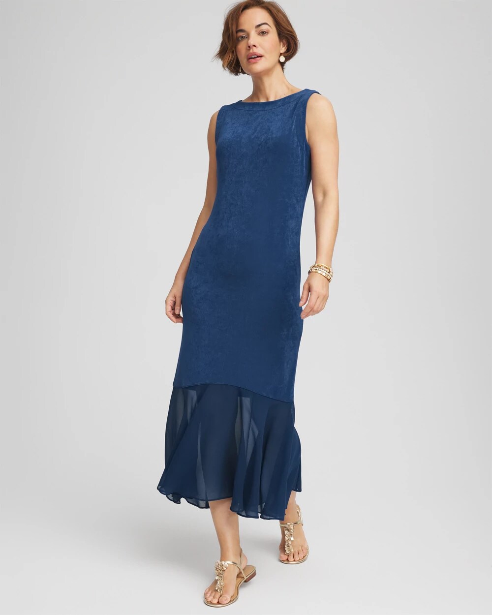 Chico's - Travelers™ Petite Chiffon Hem Dress